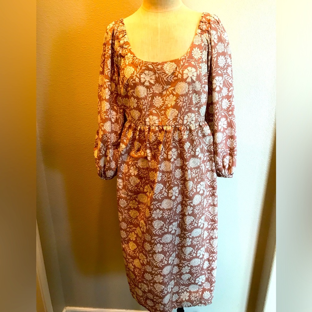 NWT Faherty Brand Women Cotton Dress. Size Small